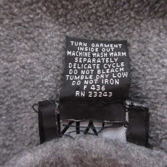 NY Jeans Sweater Vest Womens Medium Gray V-Neck Pullover Fleece Vintage 1" Slit - Picture 4 of 6